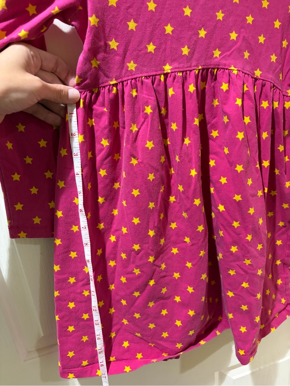 Hanna Andersson Bright Pink Star Dress - Picture 5 of 8